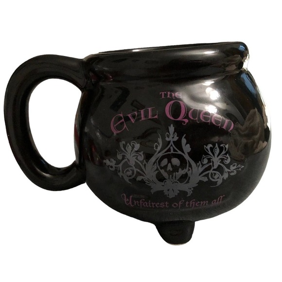 Disney Villains The Evil Queen Black Kettle Cauldron Sculpted Ceramic Mug 23oz - Picture 2 of 7